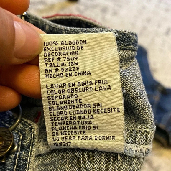 Radio Flyer - Vintage jean denim overalls - 18M - Picture 6 of 10